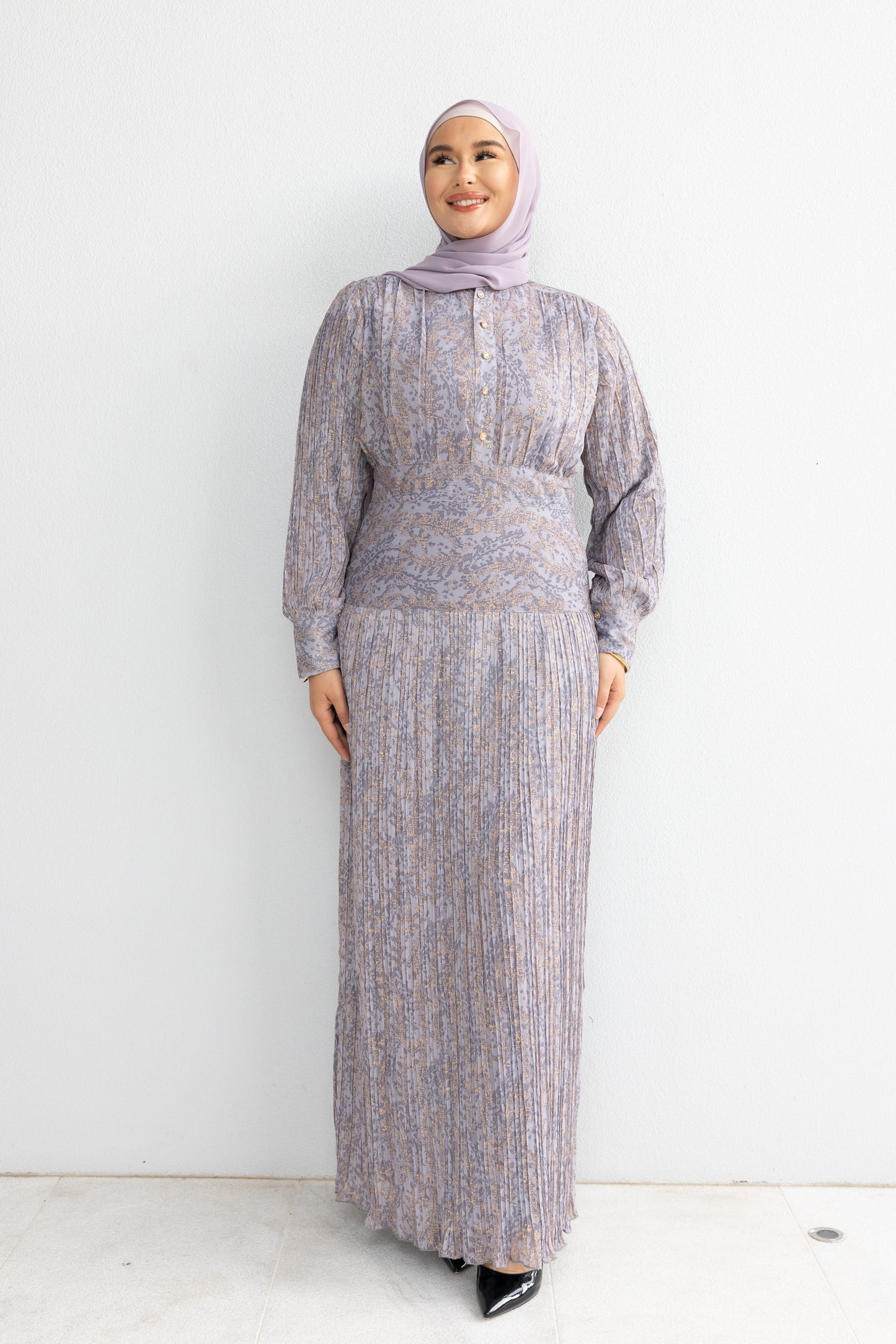 Zarah Soft Pleated Banded Dress