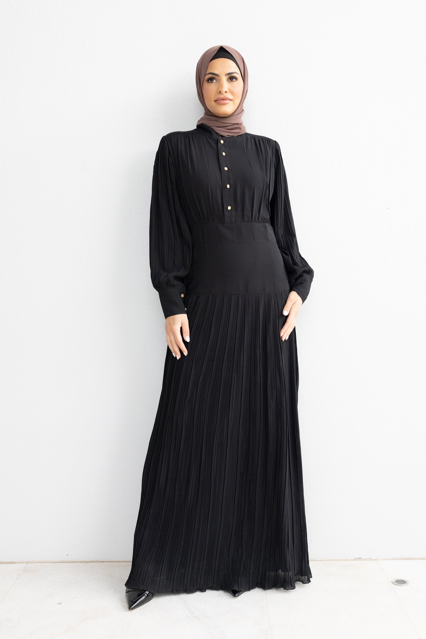Zarah Soft Pleated Banded Dress