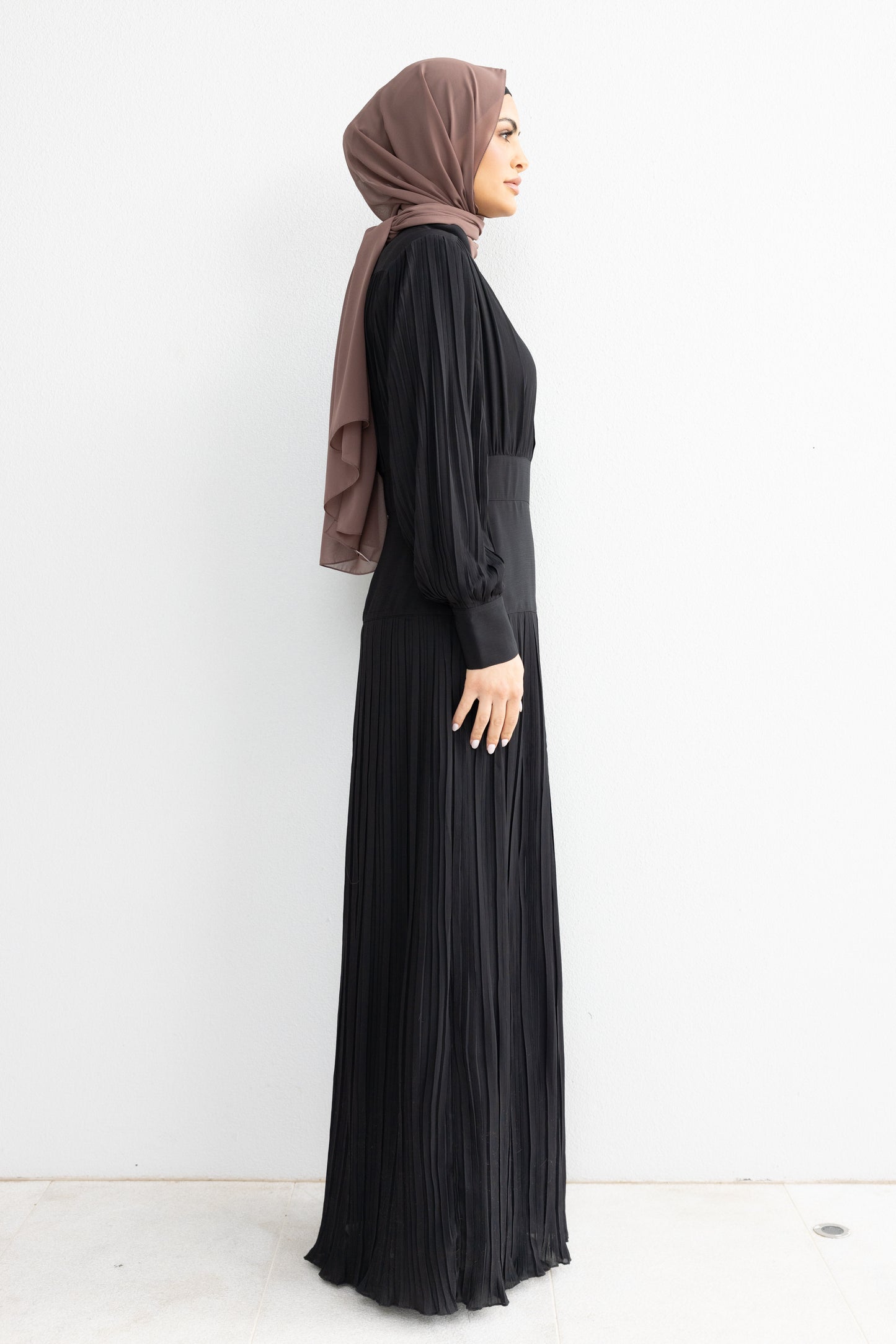 Zarah Soft Pleated Banded Dress