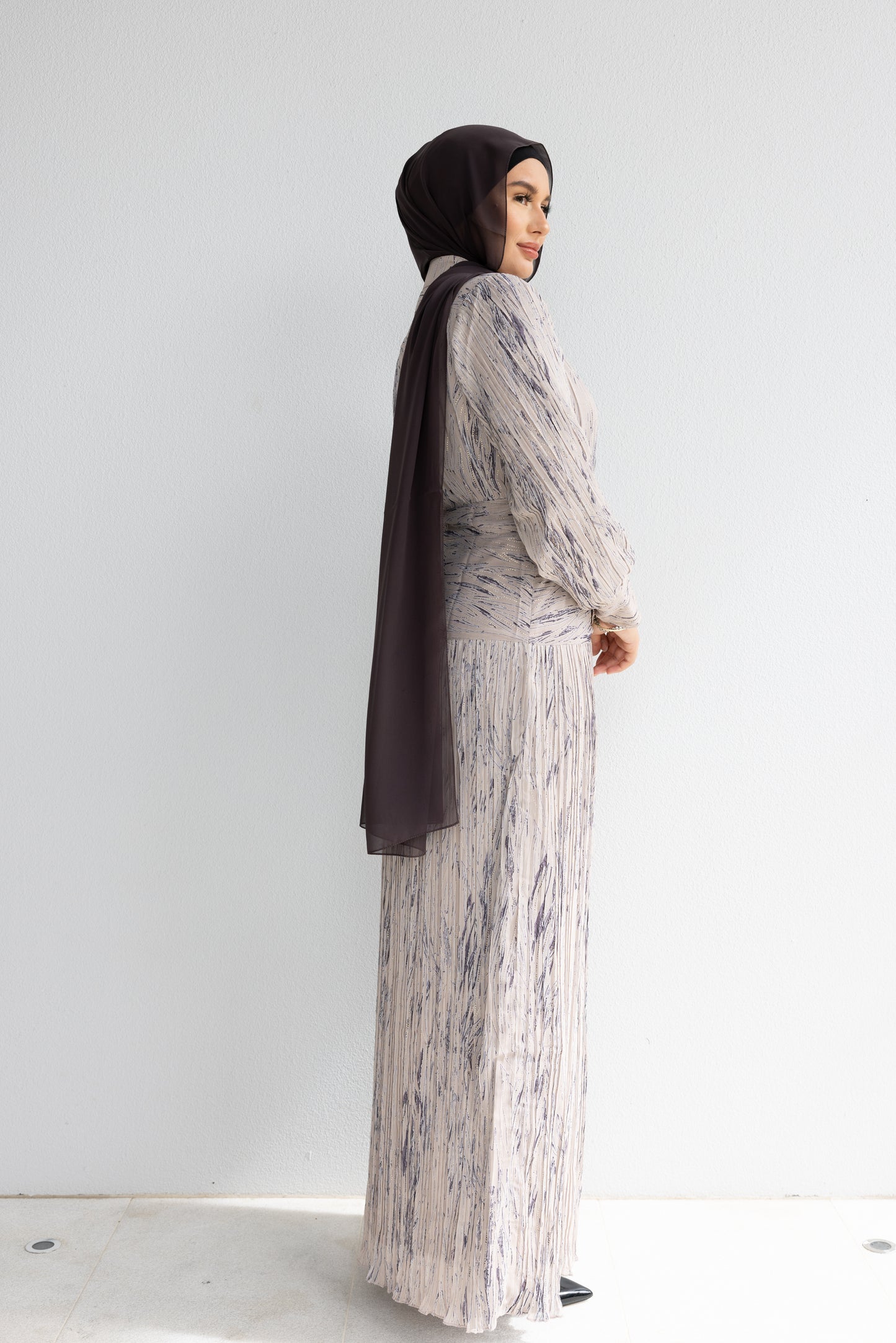 Zarah Soft Pleated Banded Dress