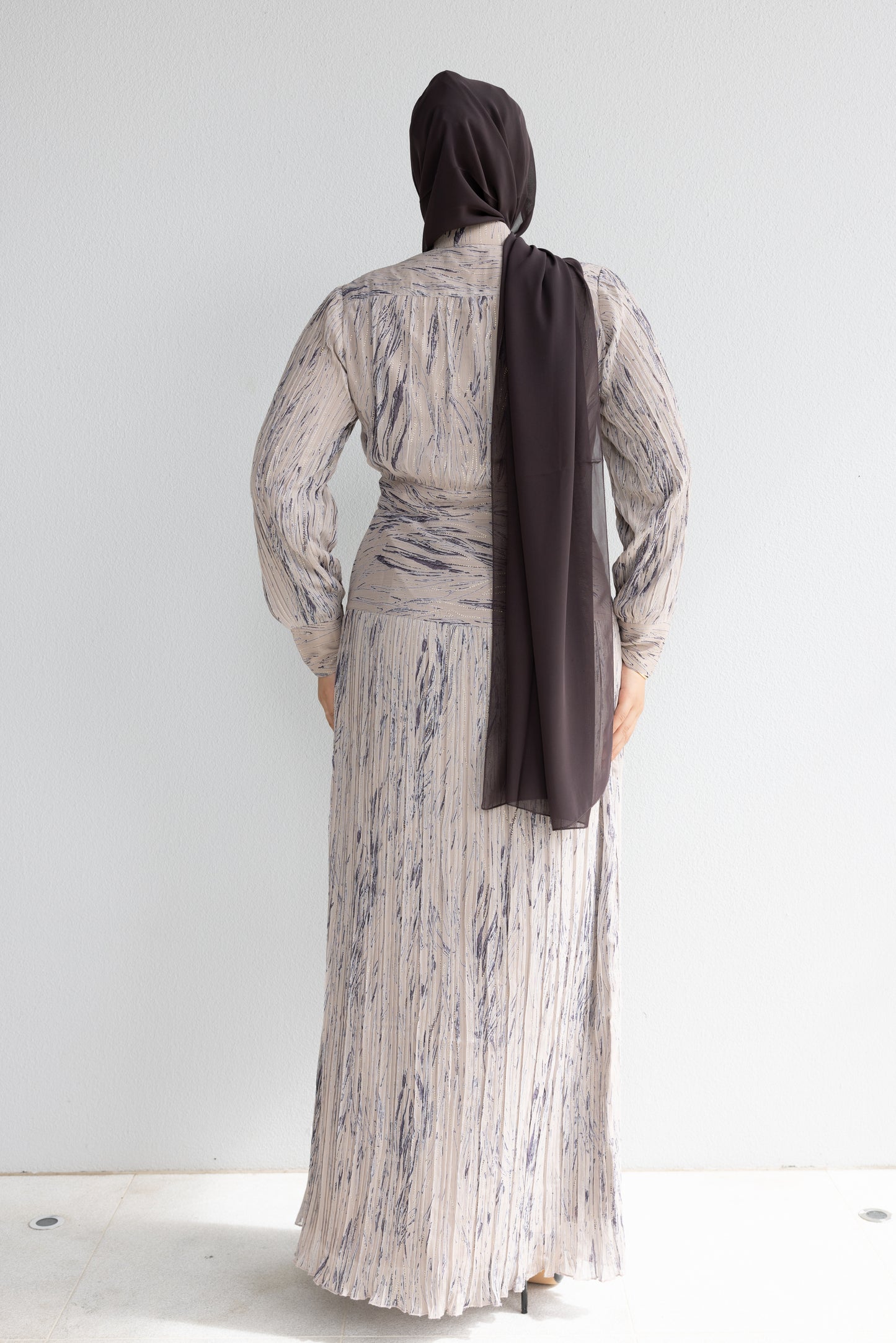 Zarah Soft Pleated Banded Dress