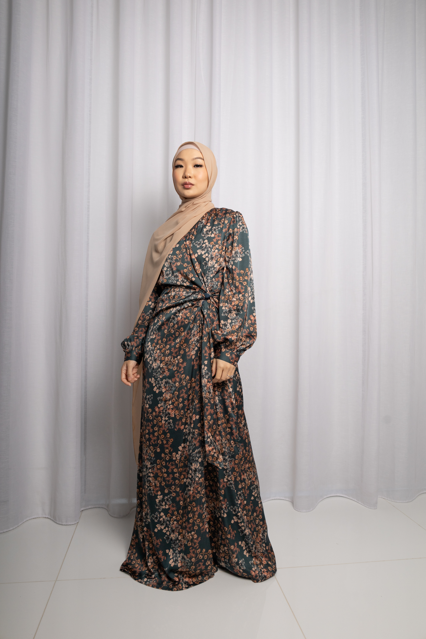 Firdaus Side Tie Dress