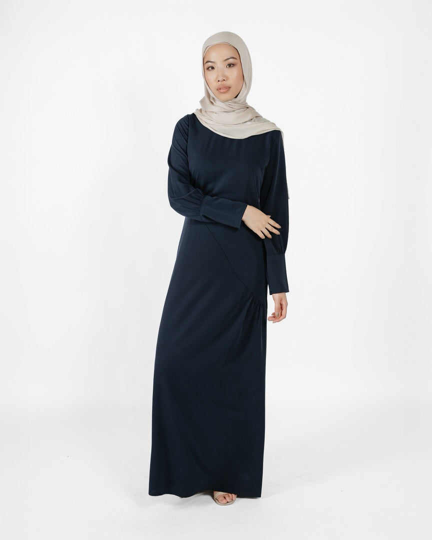 Nazli Side Gather Aline Dress (C248)