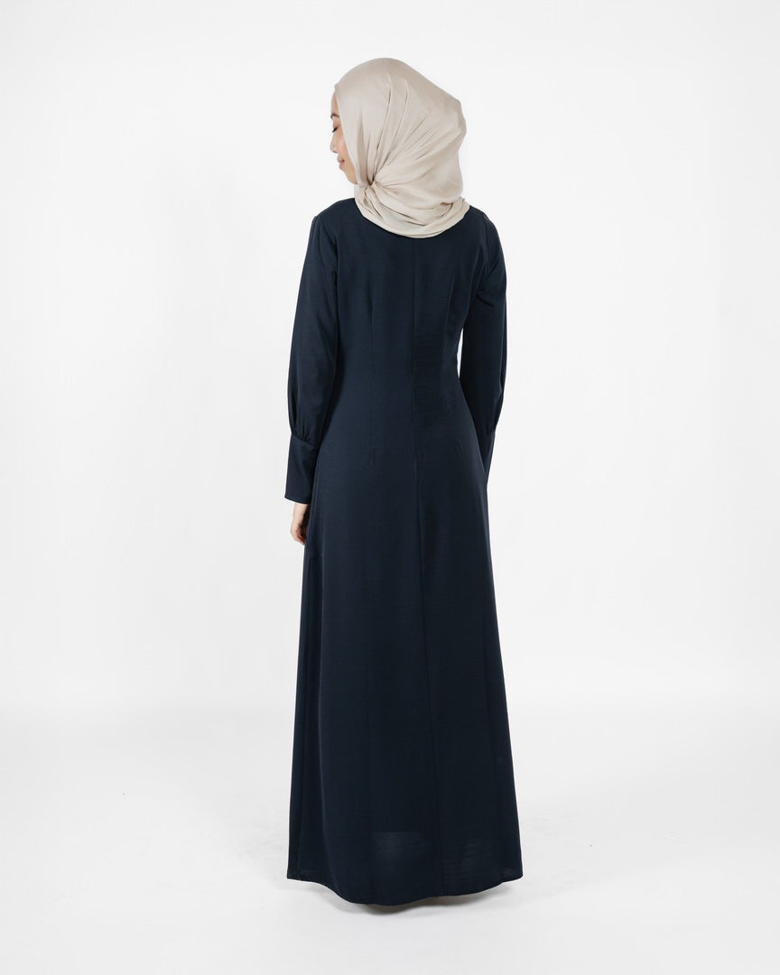 Nazli Side Gather Aline Dress (C248)