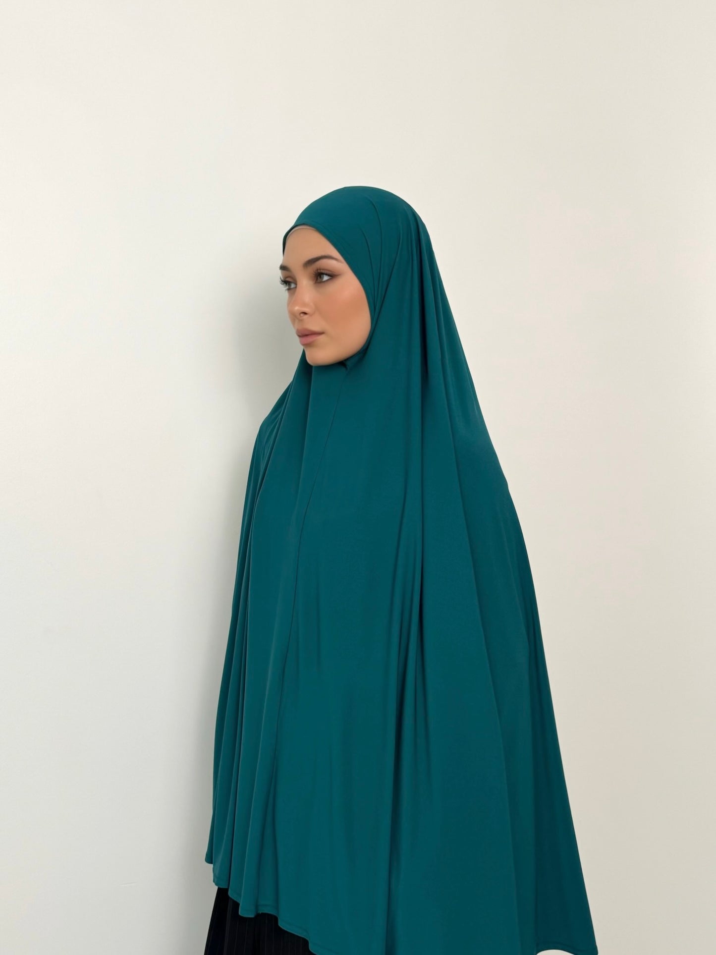 Long Sleeved Jelbab in Teal Green