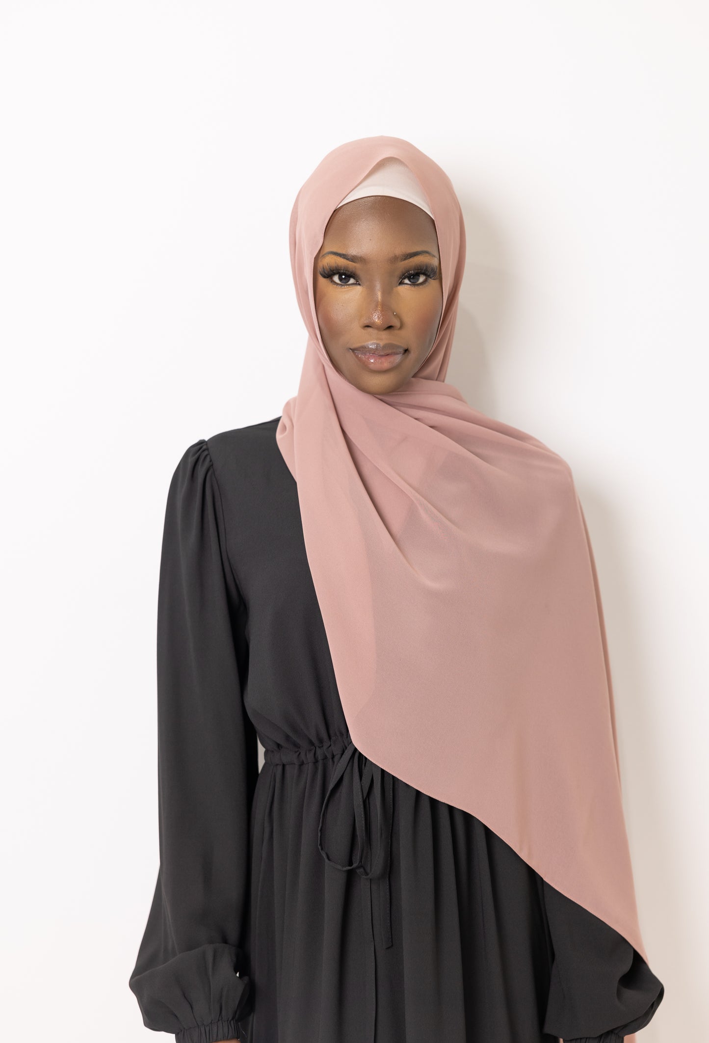 Chiffon Scarf in Scallop Shell