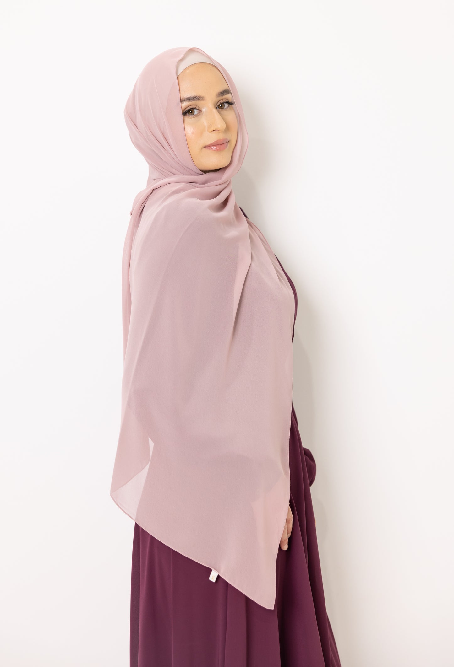 Chiffon Scarf in Warm Crepe