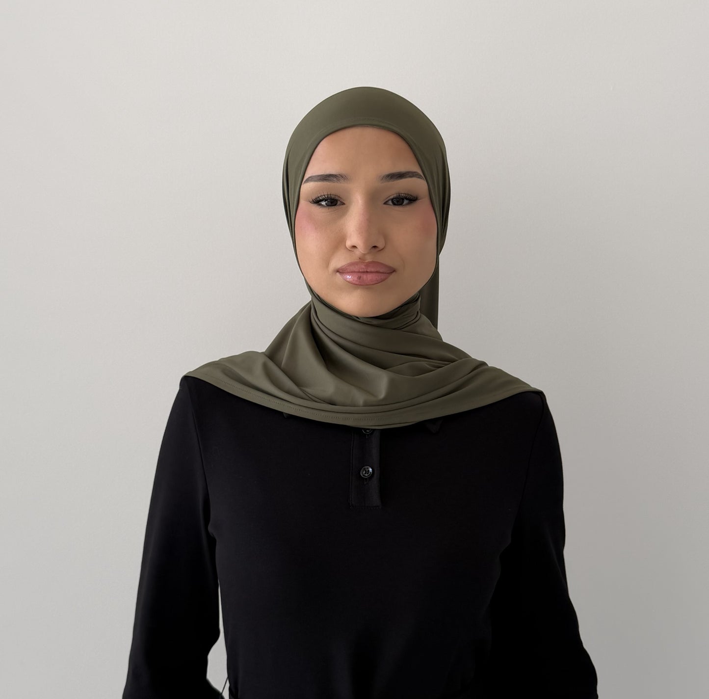 Premium Liquid Jersey Hijabs in Sage Green