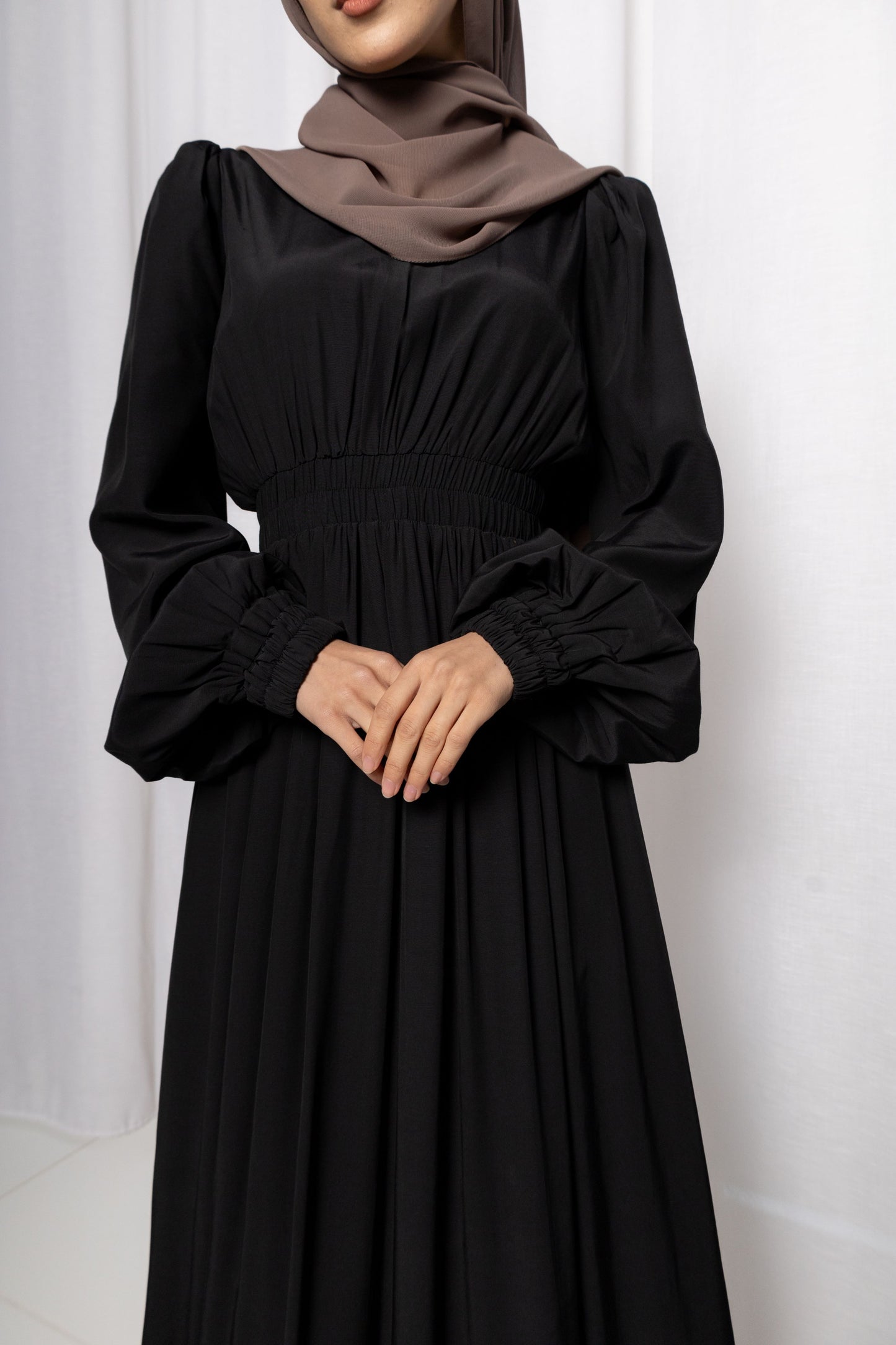 Nida Elasticised Dress (C234)