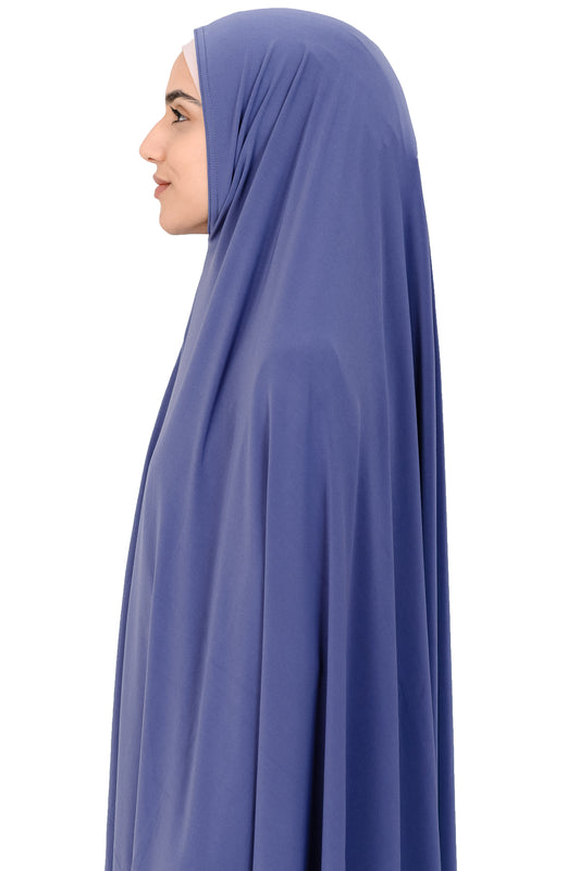 Long Sleeved Jelbab in Violet Blue