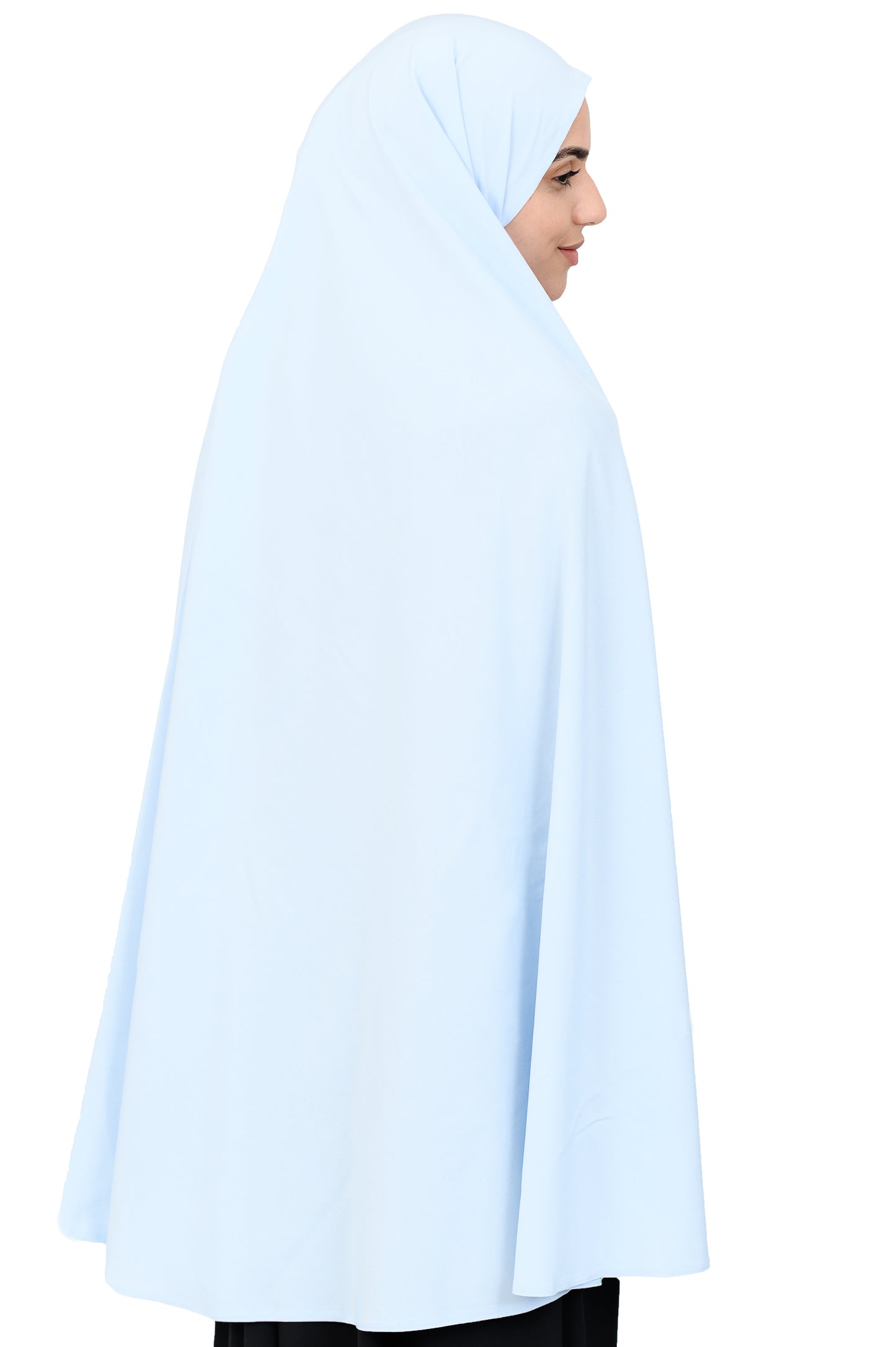 Microfibre Jelbab in Powder Blue