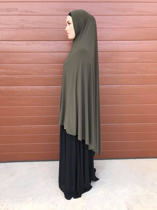 Xlong Standard Jelbab in Khaki - Behind The Veil