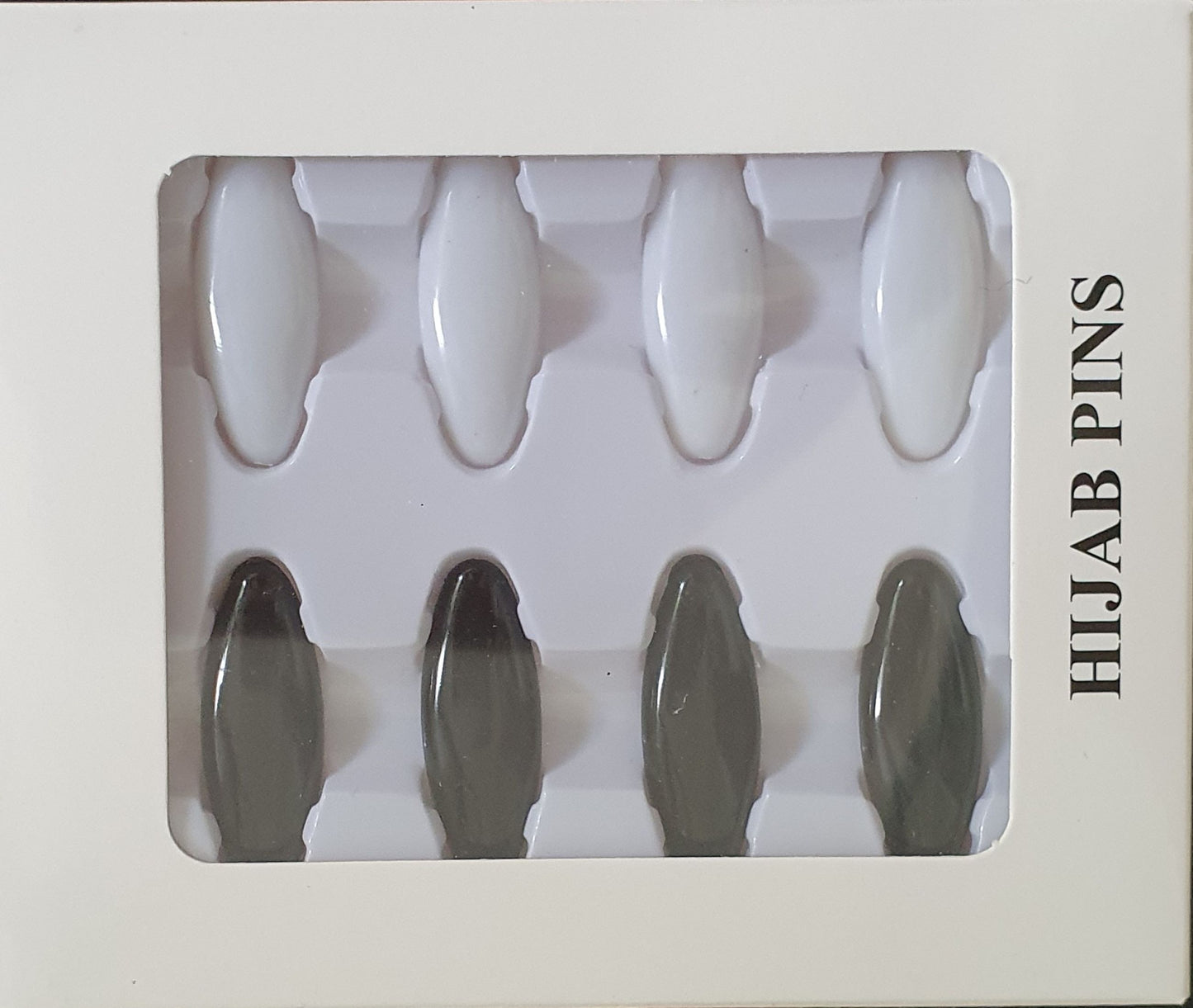 Black & White Scarf Pins Pack