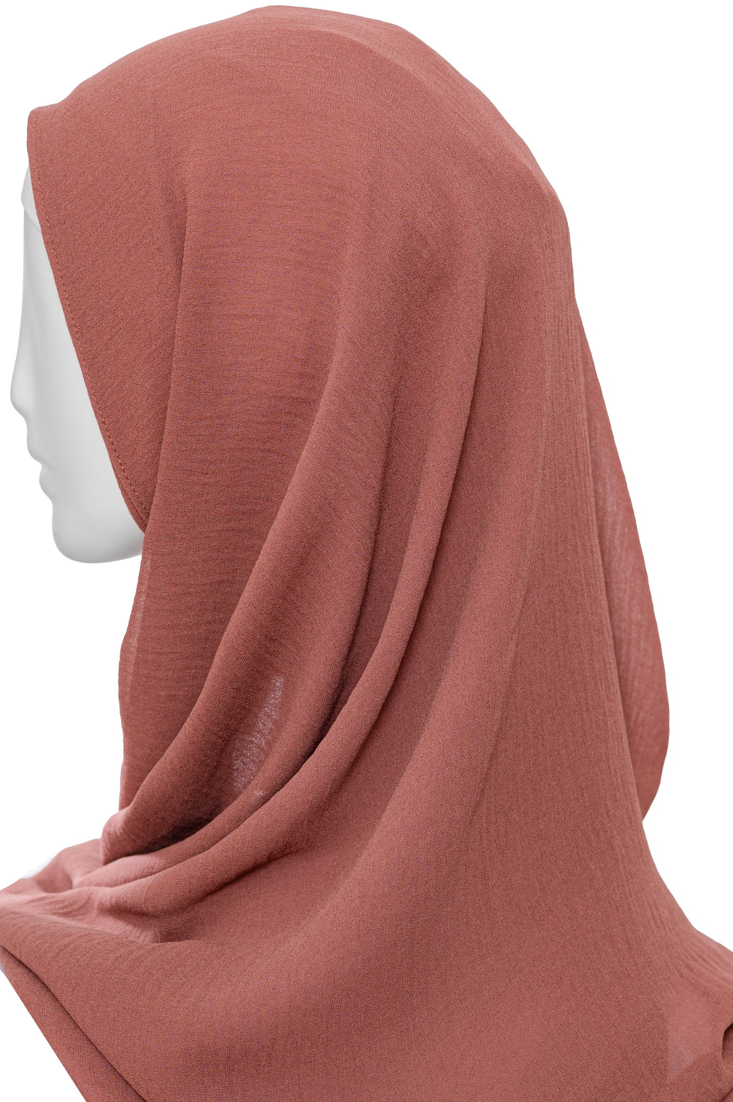 Crinkled Scarf in Brick