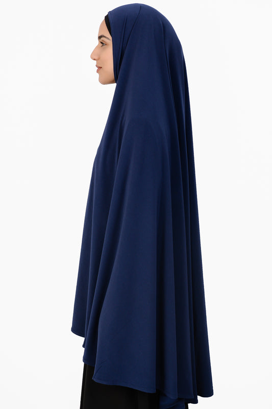 Standard Jersey Jelbab in Navy - Behind The Veil