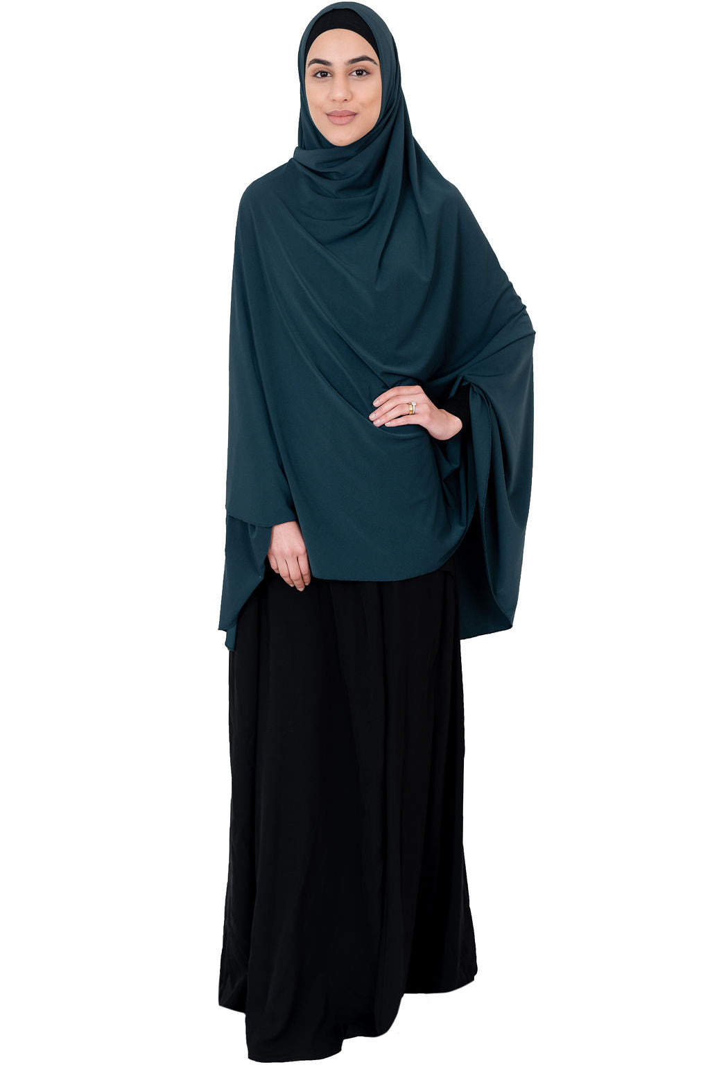 Standard Length Open Jelbab Peacock