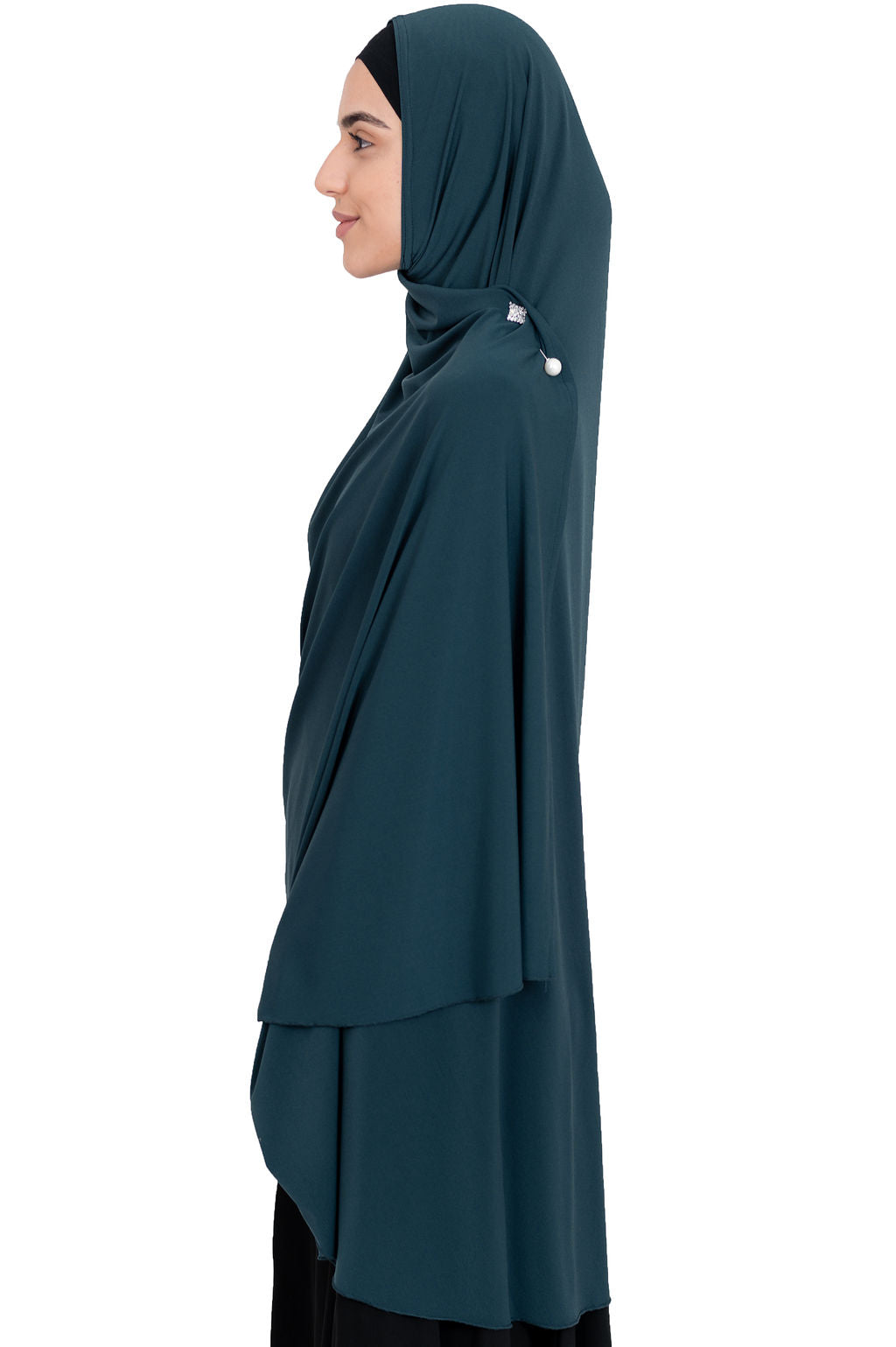Standard Length Open Jelbab Peacock