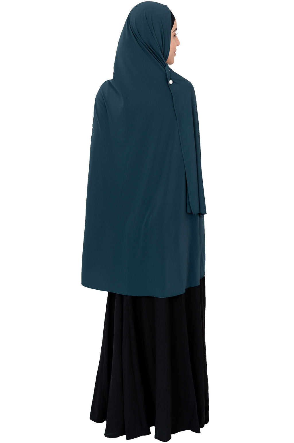 Standard Length Open Jelbab Peacock
