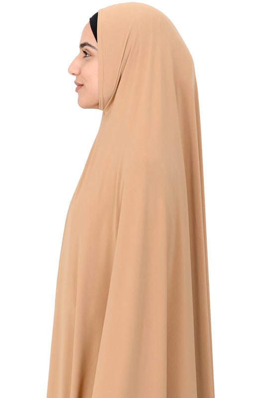 Standard Jersey Jelbab in Sandstone - Behind The Veil