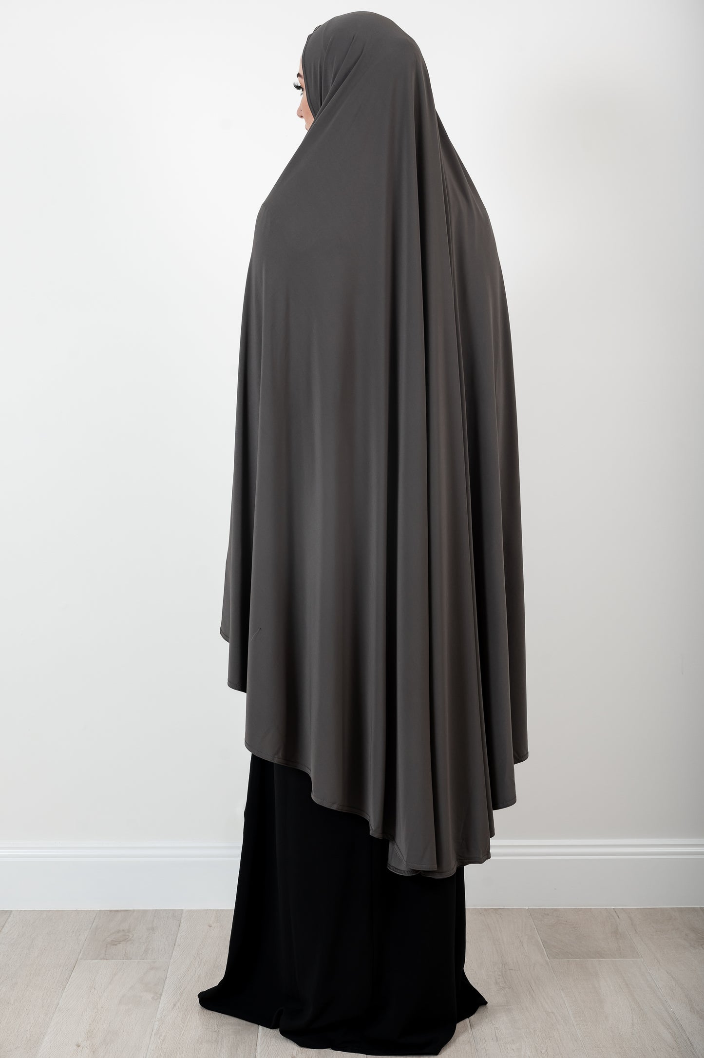 Long Standard Jelbab in Dark Grey