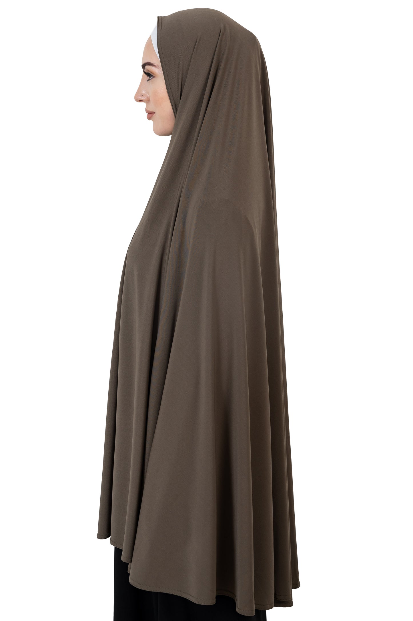 Standard Jersey Jelbab in Mocha Brown