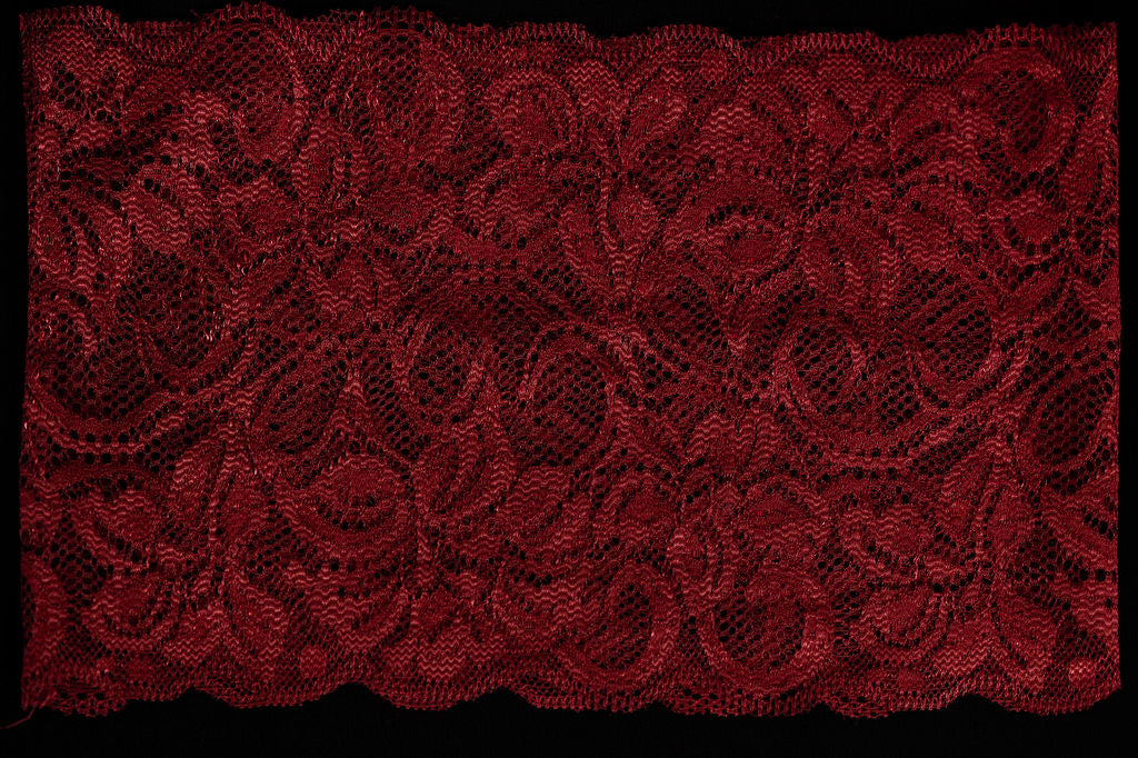 Lace Band in Dark Red - Behind The Veil