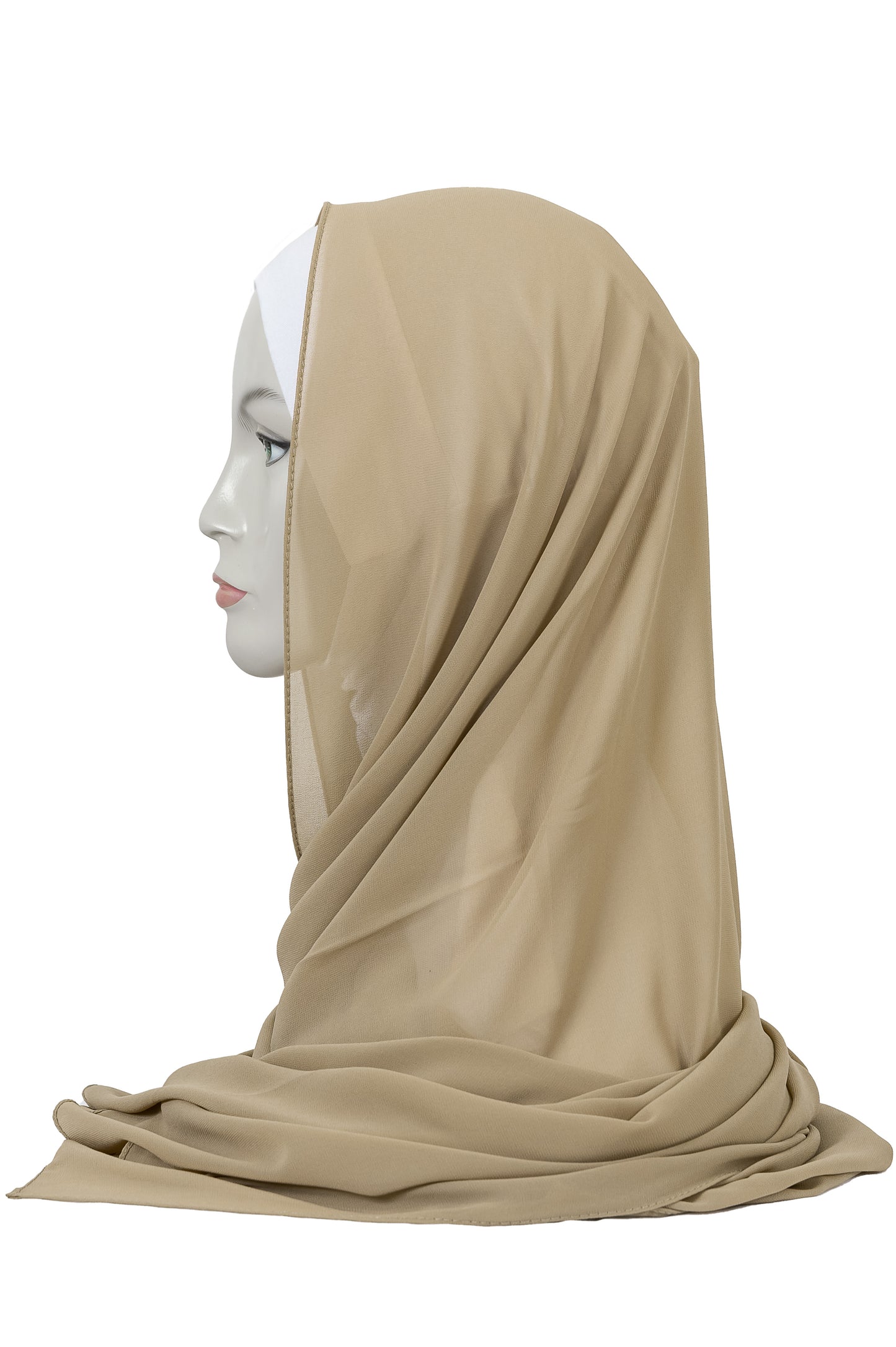 Chiffon Scarf in Sand
