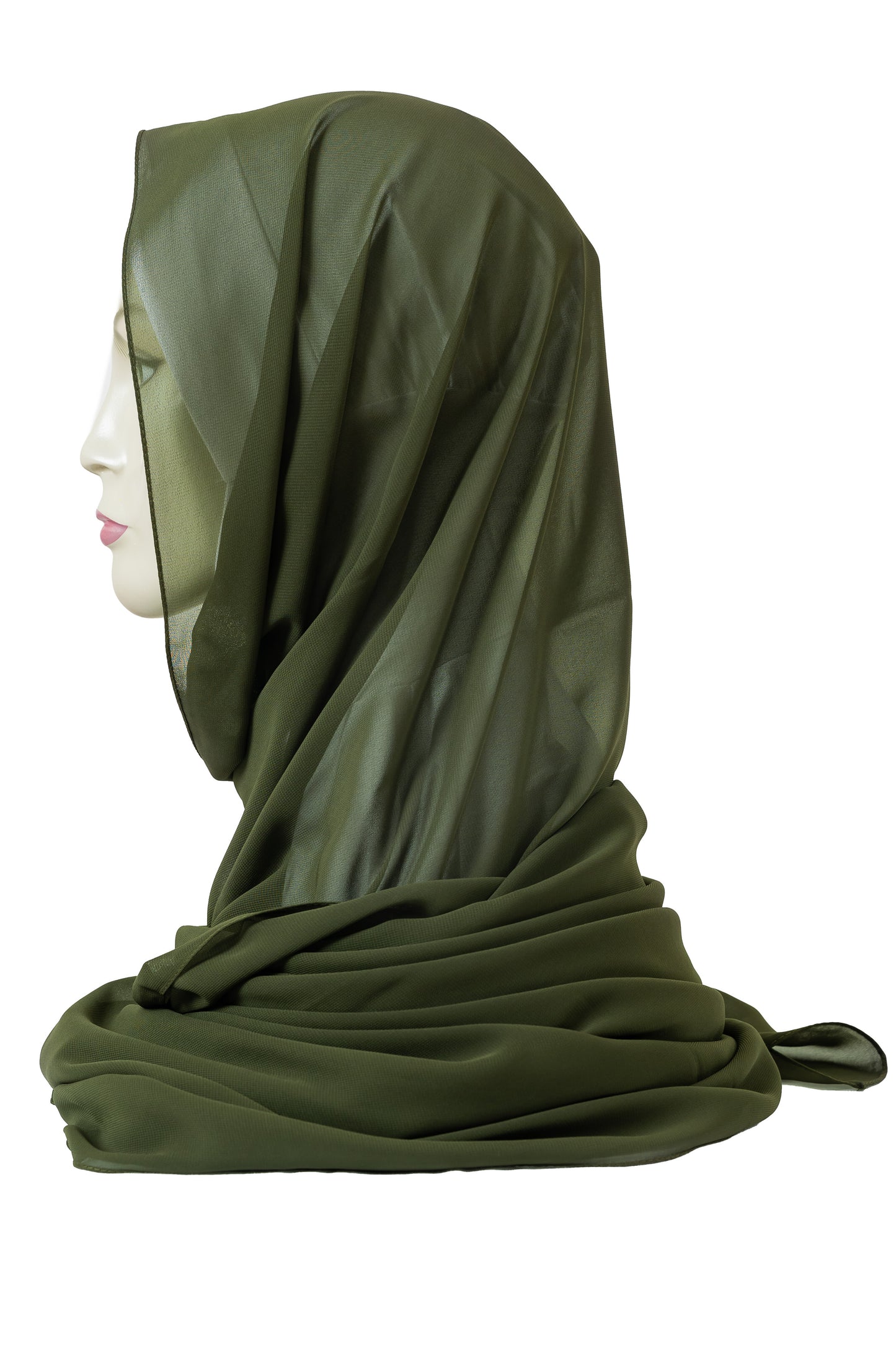 Chiffon Scarf in Khaki