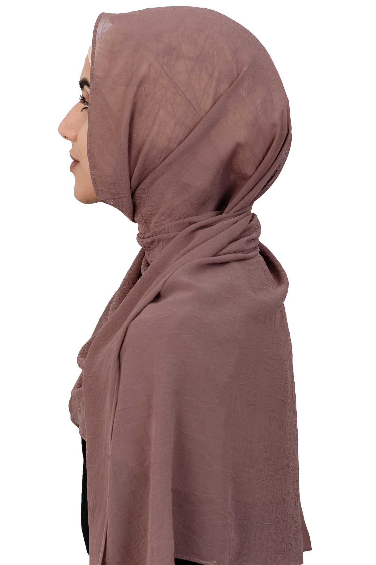 Textured Scarf in Rose Taupe