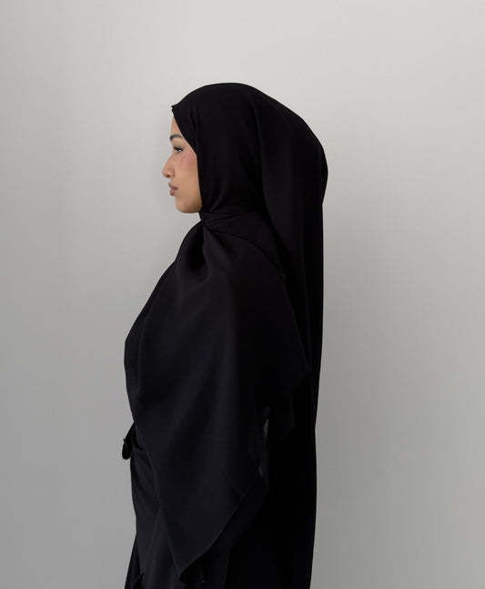Chiffon Scarf in Black