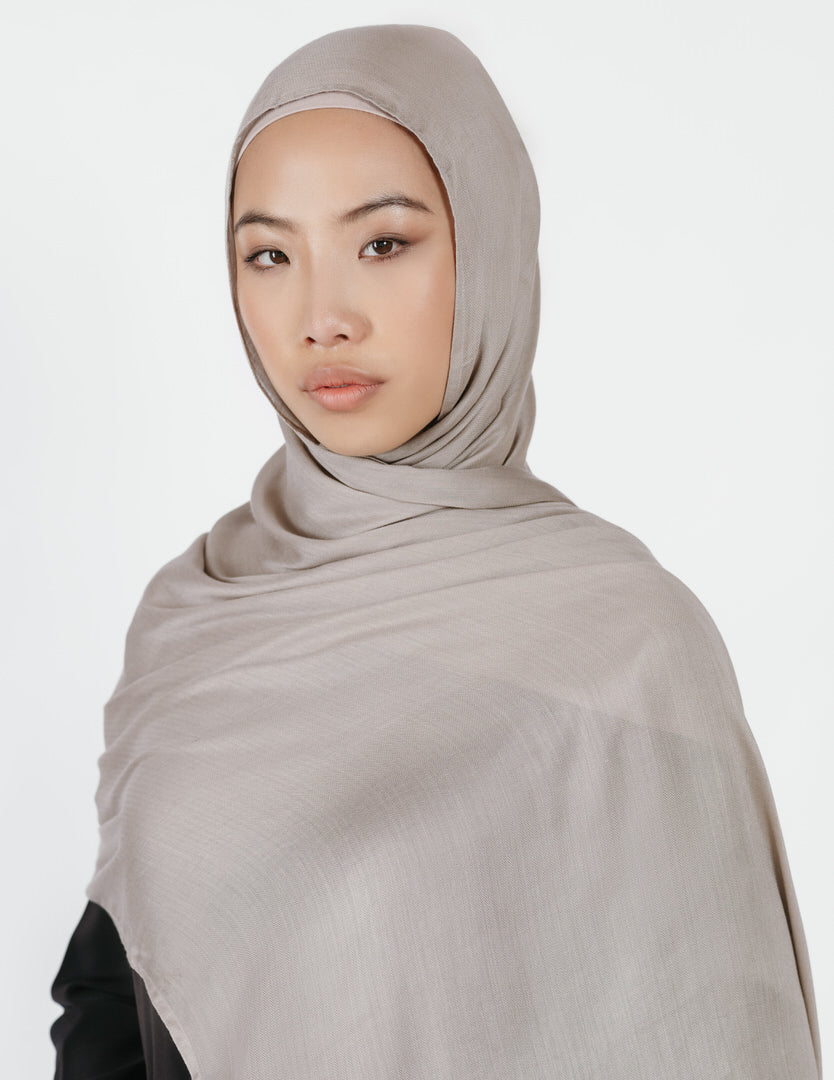 Herringbone Bamboo Hijab in Dusk