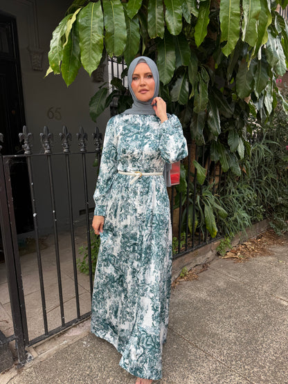 Nadyne Toile Print Shirt Dress (W26)