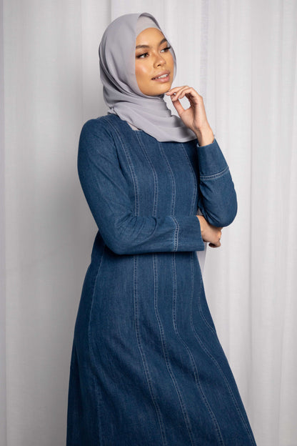 Denim Panelled Dress