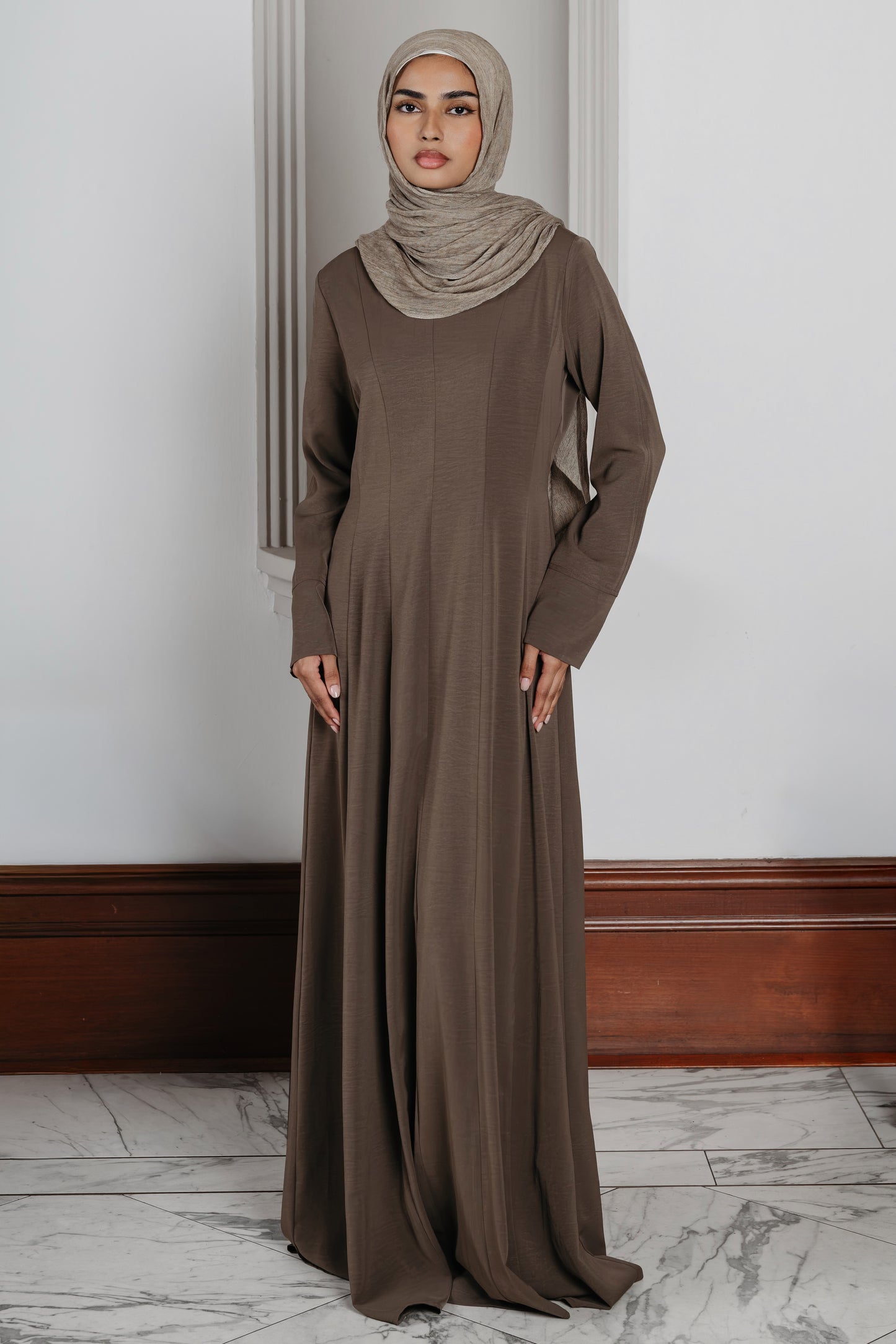 Razan Multi Panelled Aline Abaya (C255)