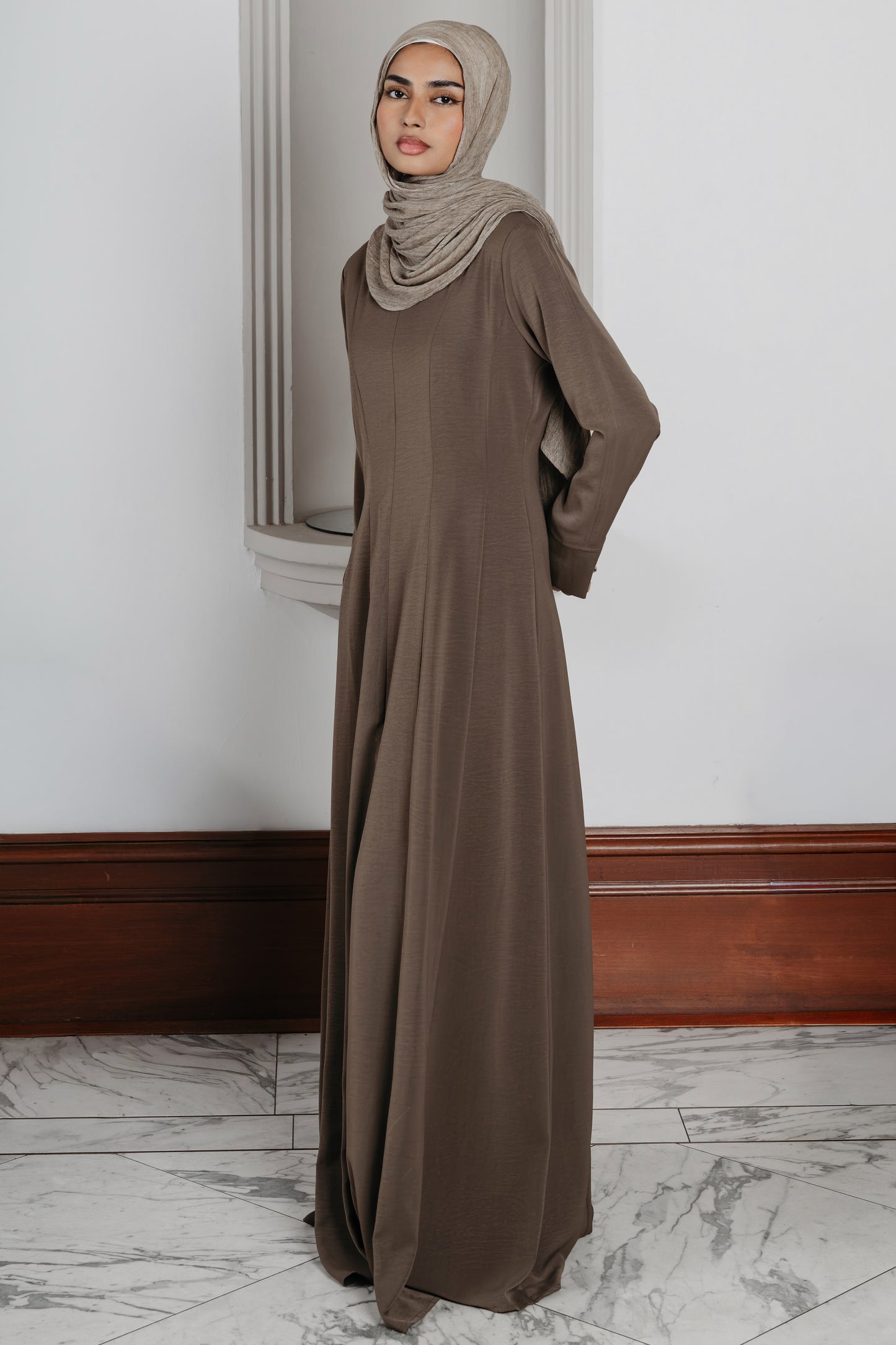 Razan Multi Panelled Aline Abaya (C255)