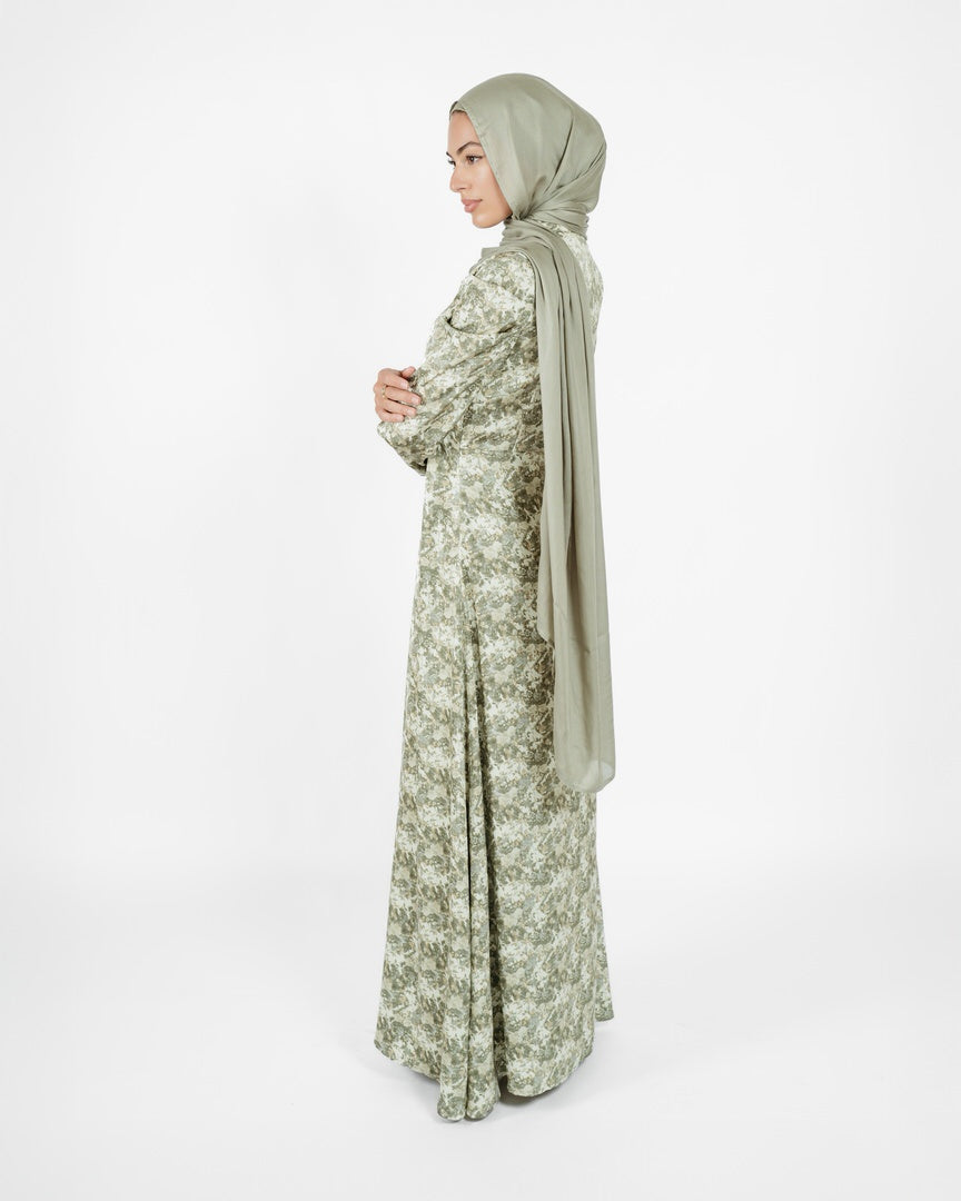 Yalina Leg Of Mutton Sleeve Dress (C237)