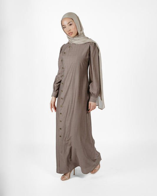 Najla Side Buttons Straight Style (C249)