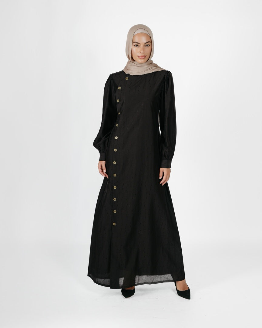 Najla Side Buttons Straight Style (C249)