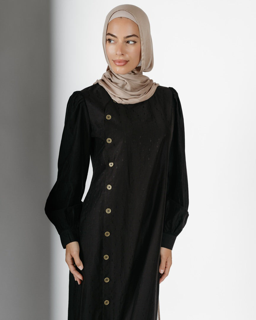 Najla Side Buttons Straight Style (C249)