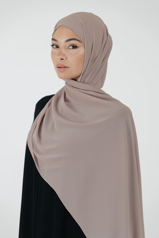 Pearl Chiffon Scarf in Rose Bluch