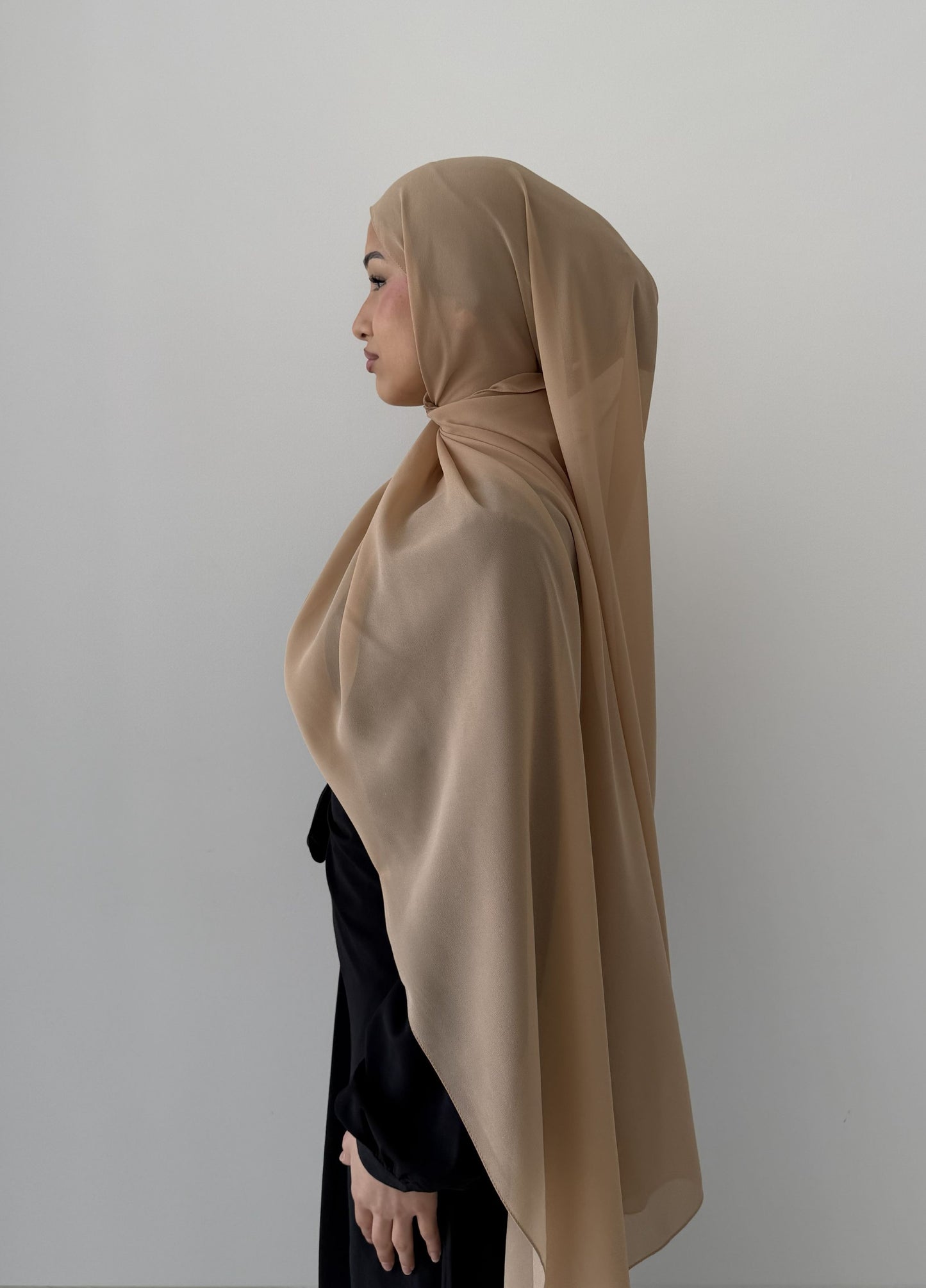 Chiffon Scarf in Apricot