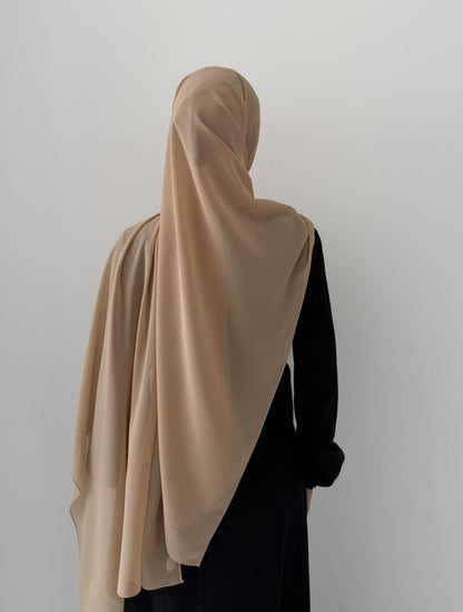 Chiffon Scarf in Apricot