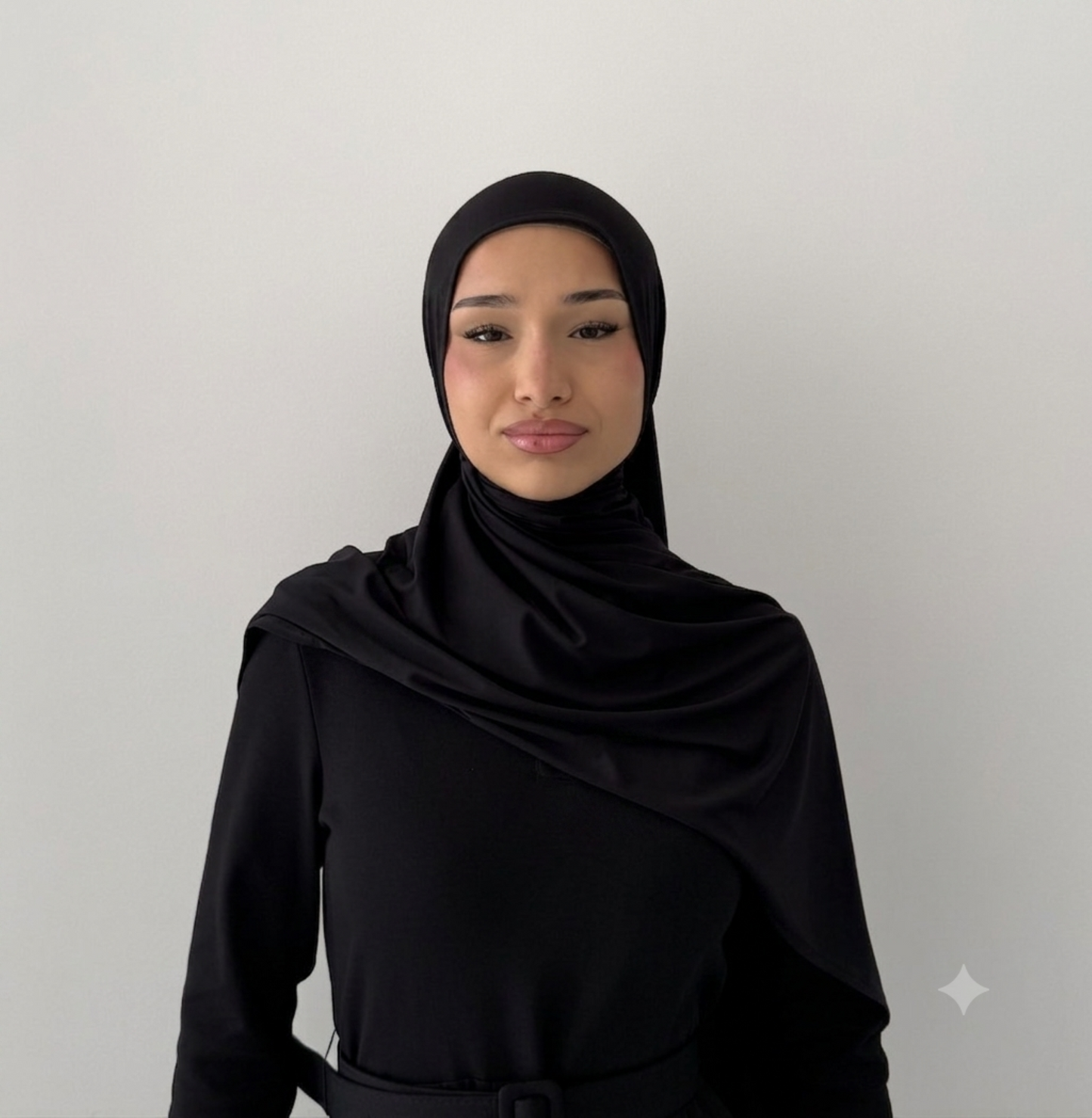 Premium Liquid Jersey Hijabs in Black