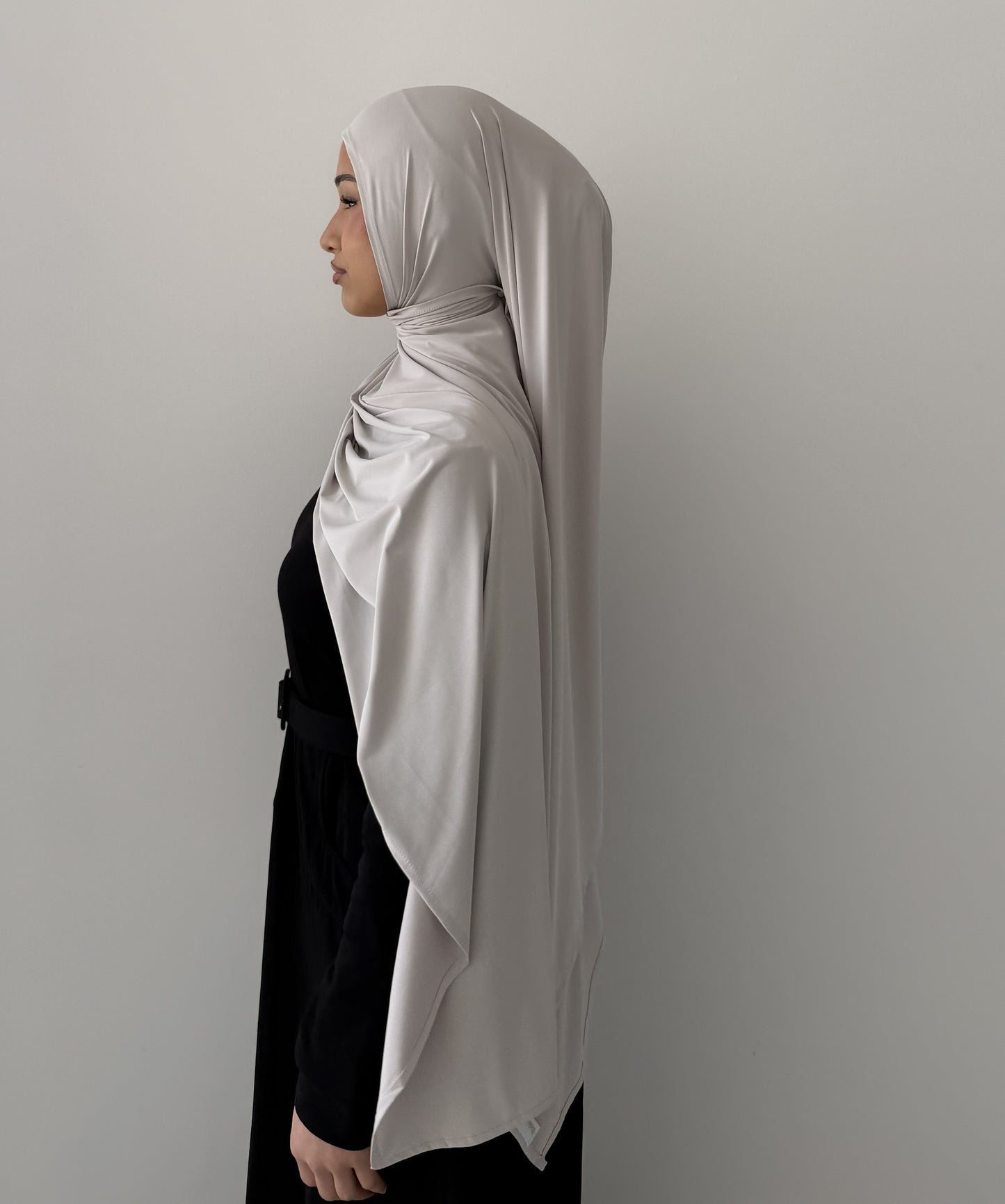 Premium Liquid Jersey Hijabs in Ivory