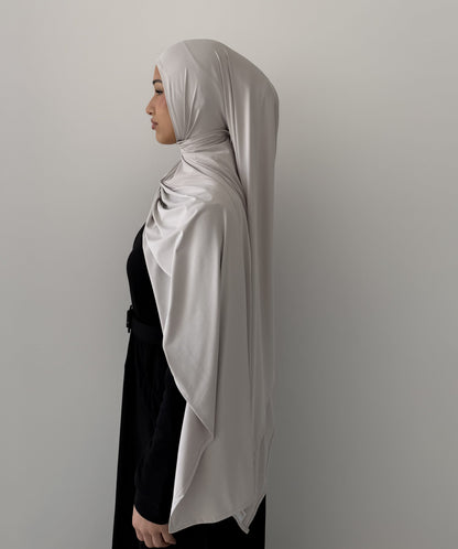 Premium Liquid Jersey Hijabs in Ivory