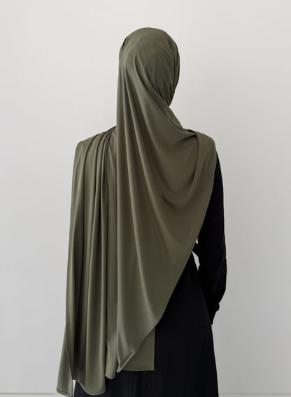 Premium Liquid Jersey Hijabs in Sage Green