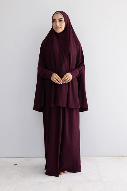 Prayer Set in Maroon