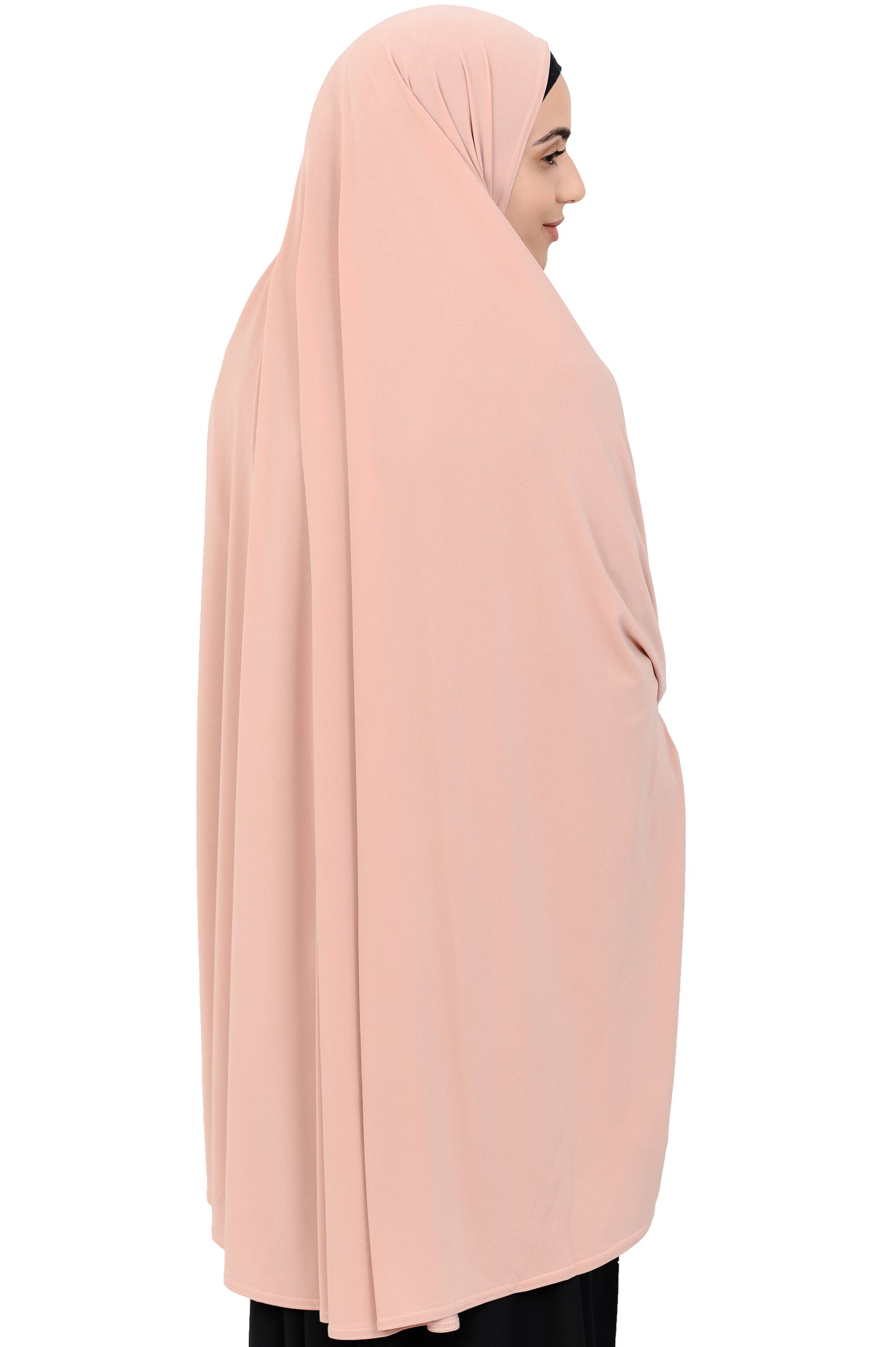 Standard Length Sleeved Jelbab in Peach Puff