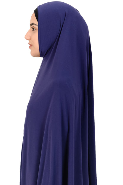 Standard Length Sleeved Jelbab in Slate Blue