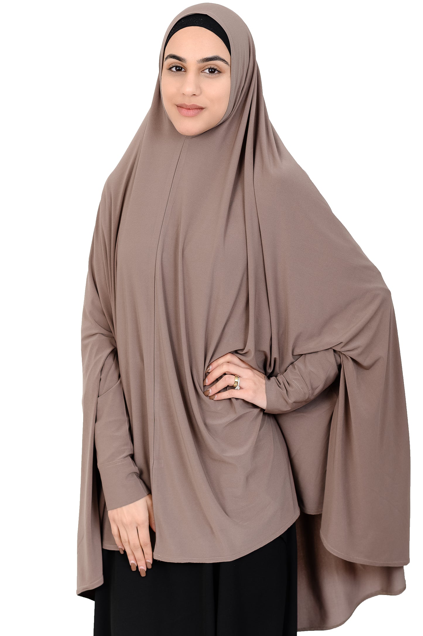 Standard Length Sleeved Jelbab in Mocha